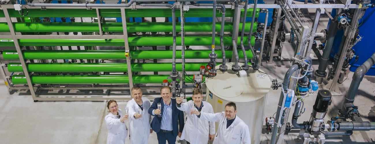 Veos’ new water purification installation converts blood into drinkable water